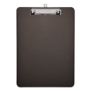 Universal® Plastic Clipboard With Low Profile Clip, 1-2" Cap, 8 1-2 X 11, Translucent Black freeshipping - TVN Wholesale